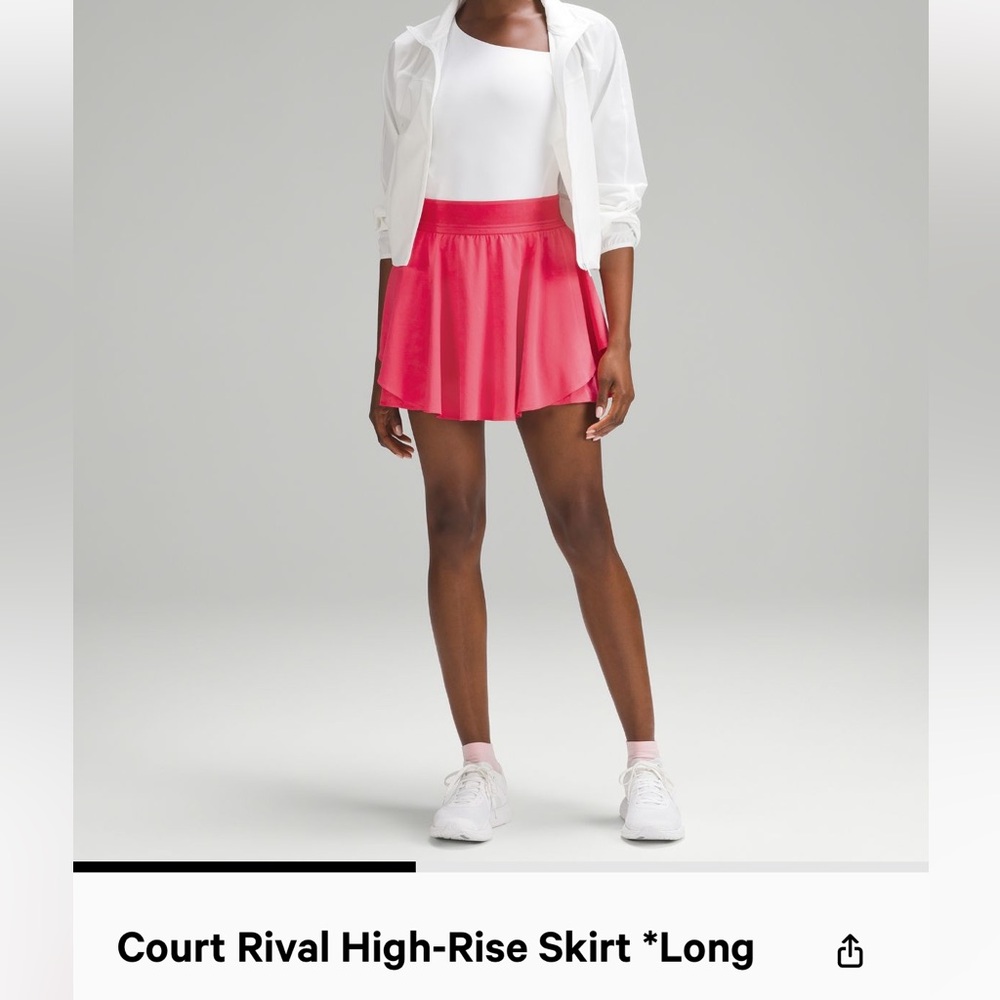 Lululemon Court Rival High Rise Skirt Long NWT